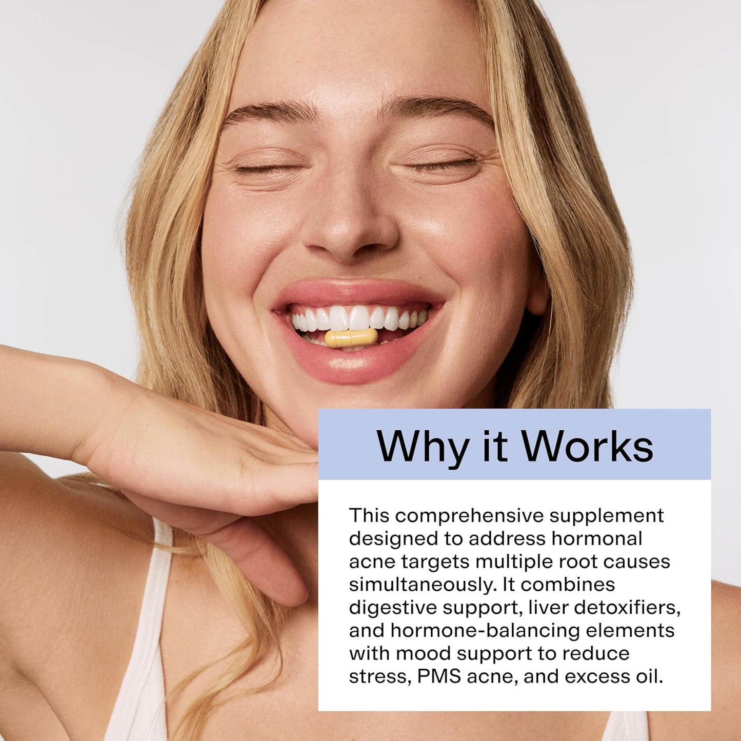 CLEARSTEM - Hormonal Acne Supplement (5-HTP) - Natural DIM Supplement - Skin Care Vitamins - Hormone Balance, Antioxidants - Gluten Free, Cruelty Free - 30 Servings, 90 Capsules