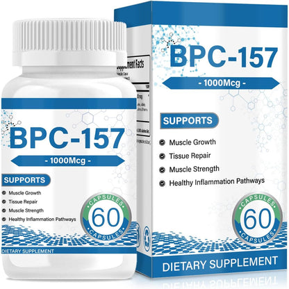 Muscle Growth & Repair Peptide Complex | 157mg Total, 1000mcg per Capsule (60ct) | Non-GMO