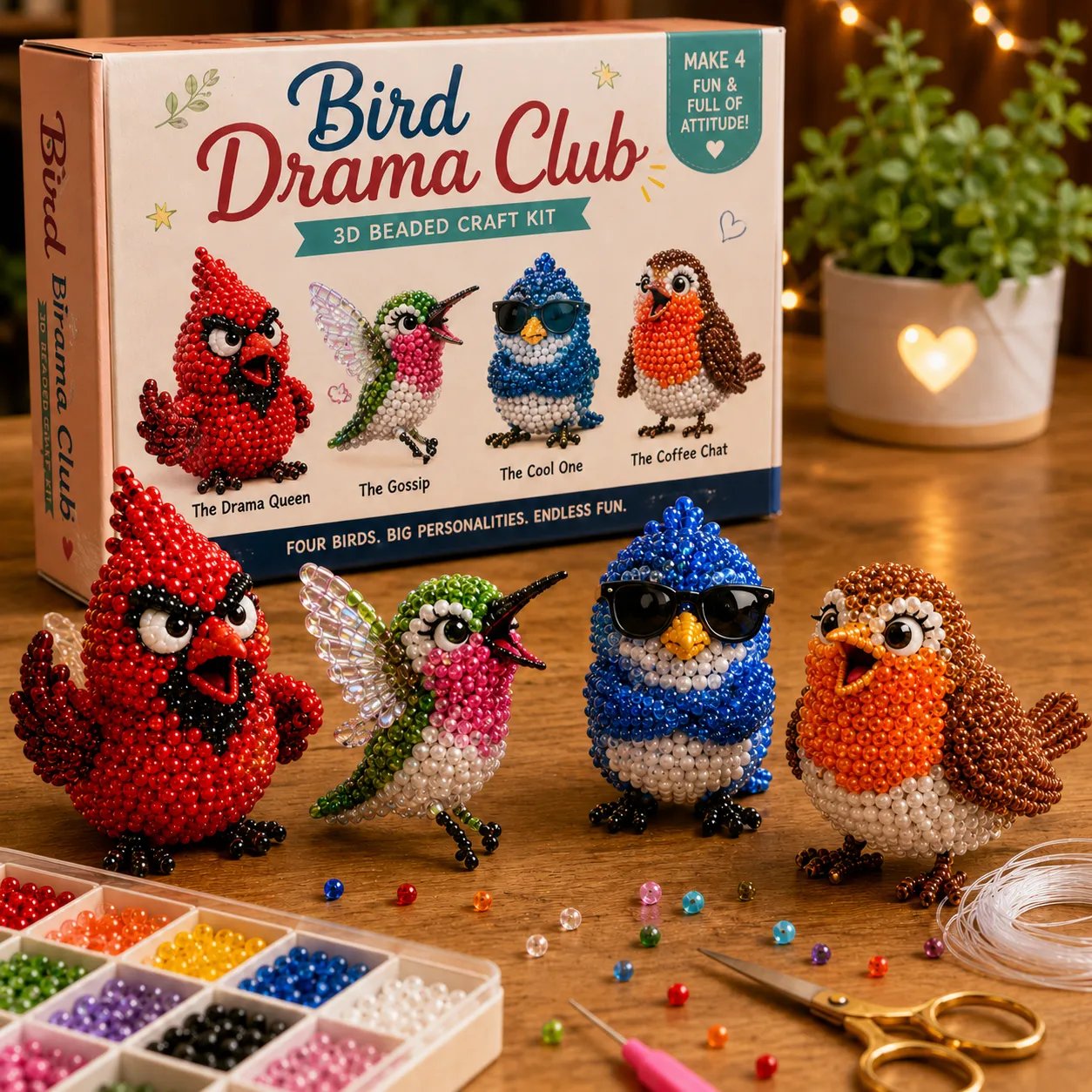 ⏳LIMITED TIME SALE 50% OFF🧵✨ Creative Beaded Mini World 3D DIY Kit Collection